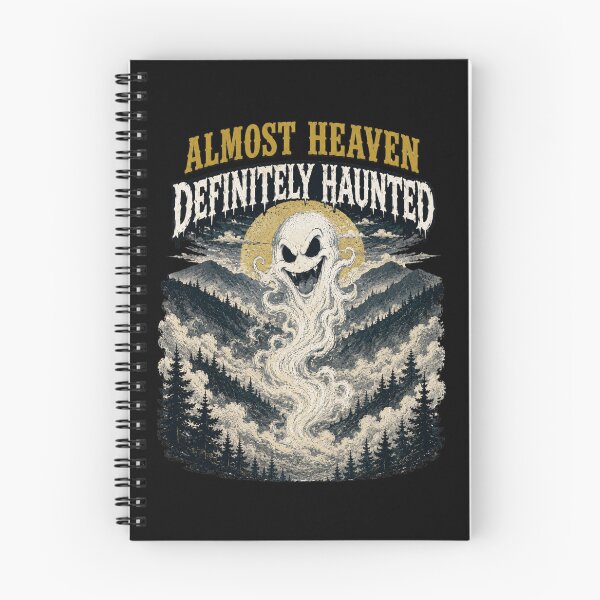 Item preview, Almost Heaven Definitely Haunted West Virginia Ghost Mountains designed and sold by Sonic Nova Studios.