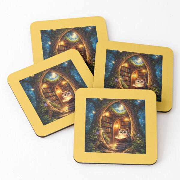 Item preview, The Magical Library of the Owl. designed and sold by JoyNest = "The nest of joy".