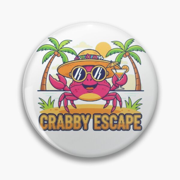 Item preview, Crabby Vibes Shirt  Funny Crab Beach Tee  Coastal Mood Graphic designed and sold by Ditstyle.