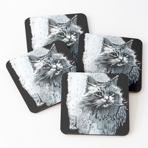 Item preview, Majestic Longhair Cat Looking Forward Art designed and sold by Paolo-Bandal.