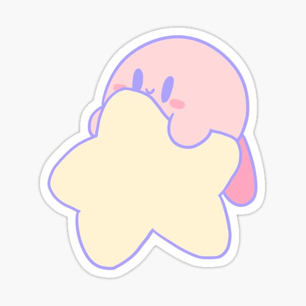 KIRBY - (des jeux kirby!) Sticker