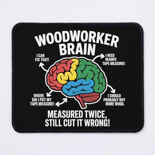 Item preview, Cool Woodworker Brain Funny Carpenter Workshop Humor designed and sold by ZACK ART.