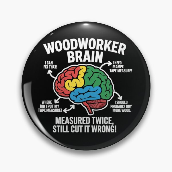 Item preview, Cool Woodworker Brain Funny Carpenter Workshop Humor designed and sold by ZACK ART.
