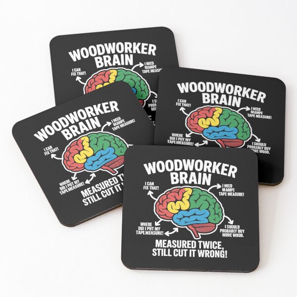 Item preview, Cool Woodworker Brain Funny Carpenter Workshop Humor designed and sold by ZACK ART.