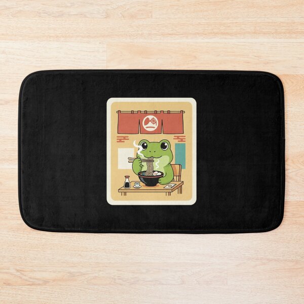 Item preview, Cute Frog Eating Ramen Cozy Noodle Shop Cartoon designed and sold by JordynLadukeg65.