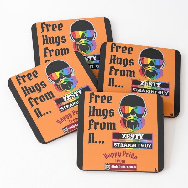 Item preview, Free Hugs Zesty Straight Guy (Orange) *More Colors Available in Collection designed and sold by OnlyDadsForReal.