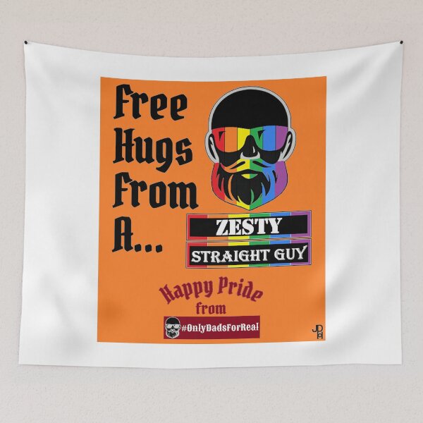 Item preview, Free Hugs Zesty Straight Guy (Orange) *More Colors Available in Collection designed and sold by OnlyDadsForReal.