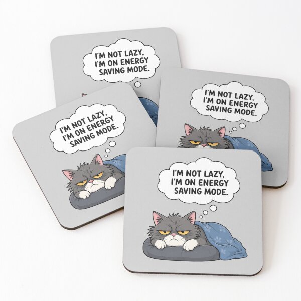 Item preview, I’m Not Lazy, I’m On Energy Saving Mode Funny Grumpy Cat Meme designed and sold by ArtoryNest.