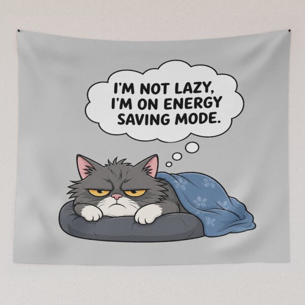Item preview, I’m Not Lazy, I’m On Energy Saving Mode Funny Grumpy Cat Meme designed and sold by ArtoryNest.