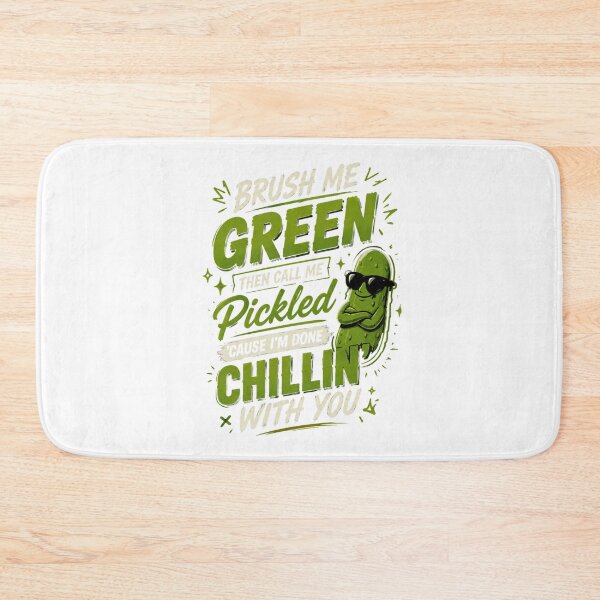 Item preview, Brush Me Green Funny Pickle Shirt | Cute Sarcastic Pickled Tee designed and sold by BE PATIENT  ⭐⭐⭐⭐⭐(5k+).