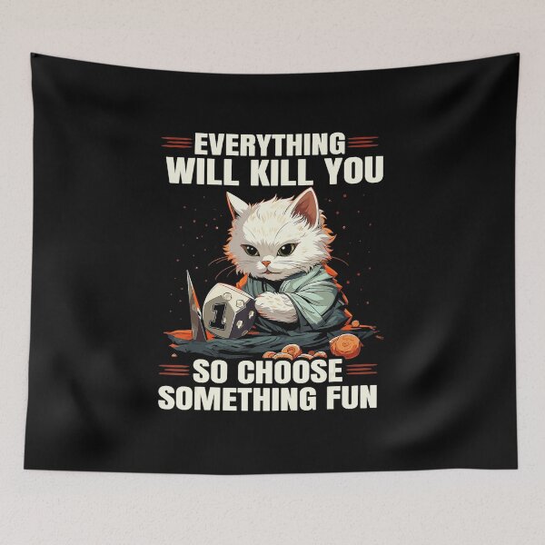 Item preview, Funny RPG Cat Dice Chaos Tabletop Gamer Survival Humor designed and sold by FGTV2021.