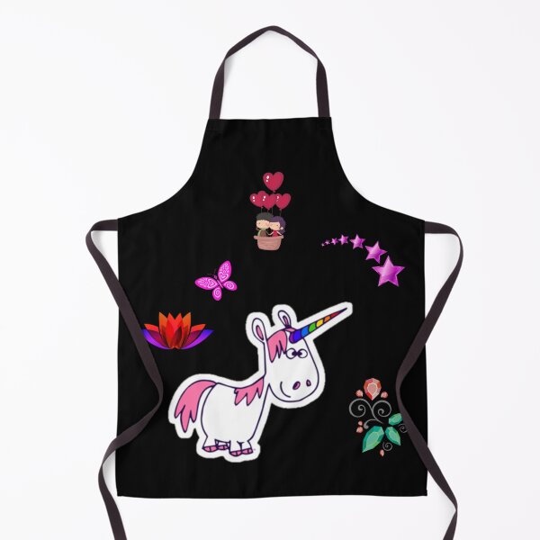 Item preview, Funny Derpy Unicorn & Magical Elements: Quirky Fantasy Sticker Collage designed and sold by Yasmine Mohammed.