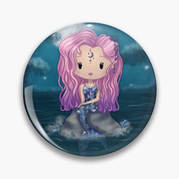 Item preview, THE ASTRAL Mermaid – Chibi Girl | Cute Illustration with Background designed and sold by PiX by PE.