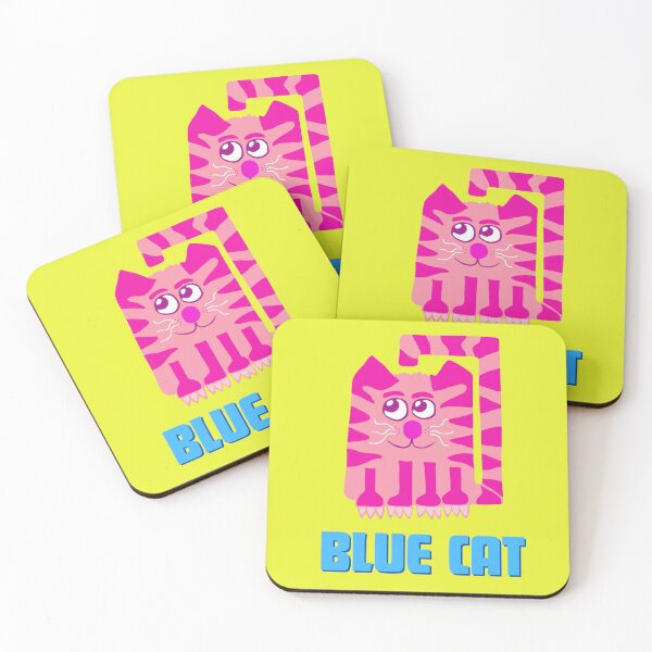 Item preview, Pink Cat, Blue Cat designed and sold by LagoonandBeans.