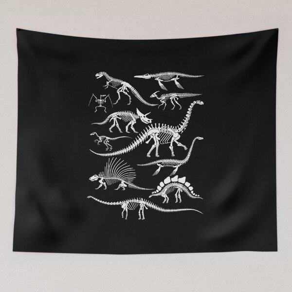 Item preview, Minimal White Dinosaur Sketches | Prehistoric Line Art designed and sold by Krasnovaovaova.