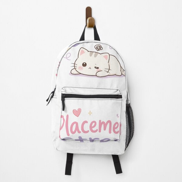 Item preview, Placement Stress Cute Cat Meme | College Student Anxiety T-Shirt | Kawaii Campus Life Design designed and sold by Sanika arts .
