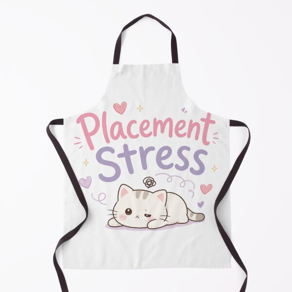 Item preview, Placement Stress Cute Cat Meme | College Student Anxiety T-Shirt | Kawaii Campus Life Design designed and sold by Sanika arts .