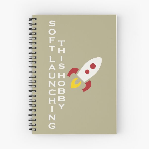 Item preview, Soft Launching This Hobby Rocket Retro Space Illustration designed and sold by ANJ Designs.