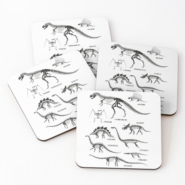 Item preview, Black And White Dinosaur Collection | Vintage Dino Sketches designed and sold by Krasnovaovaova.