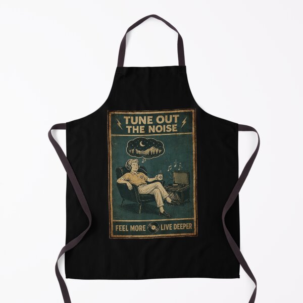 Item preview, Tune Out the Noise Vintage Music Lover Mindful Living Poster designed and sold by ferminhays.