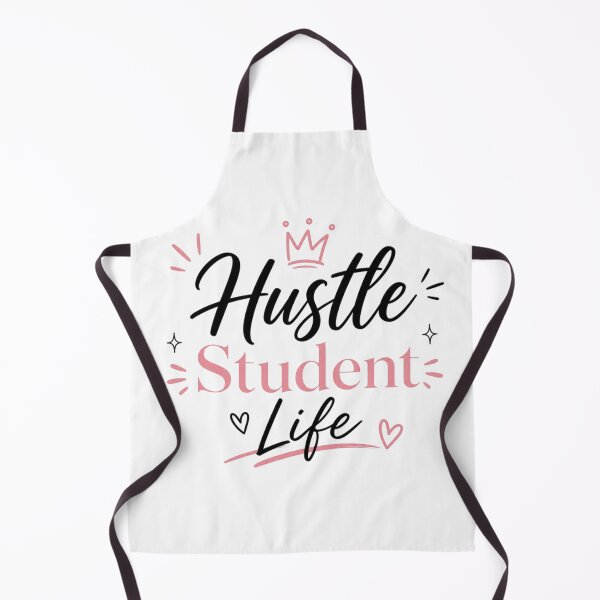 Item preview, Hustle Student Life Cute Motivational Typography Design designed and sold by Sanika arts .
