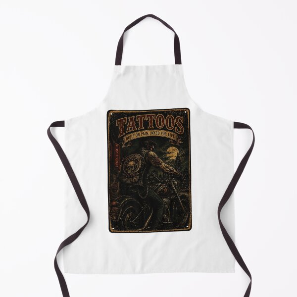 Item preview, Vintage Tattoo Biker Moonlit Motorcycle Rider Illustration designed and sold by Modaozushi216.