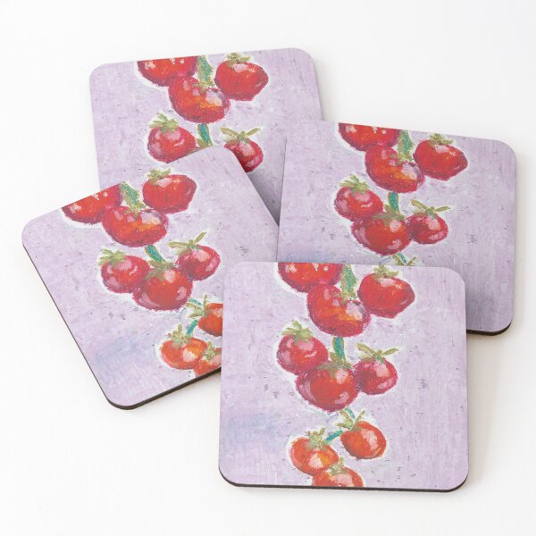 Item preview, Tomatoes on the vine - Oil Pastel Art designed and sold by HettyART.