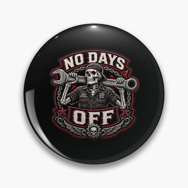 Item preview, No Days Off Motorcycle Fans designed and sold by JacobSpace.