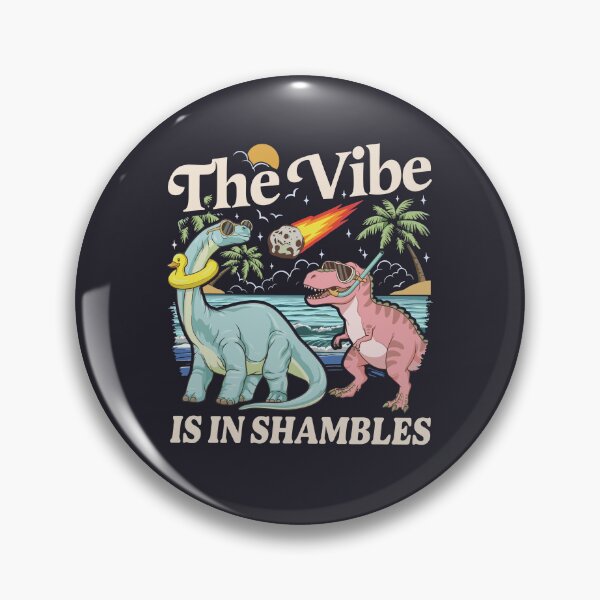 Item preview, The Vibe Is Dinosaur | Cute Retro Dino Aesthetic designed and sold by Krasnovaovaova.