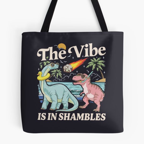 Item preview, The Vibe Is Dinosaur | Cute Retro Dino Aesthetic designed and sold by Krasnovaovaova.