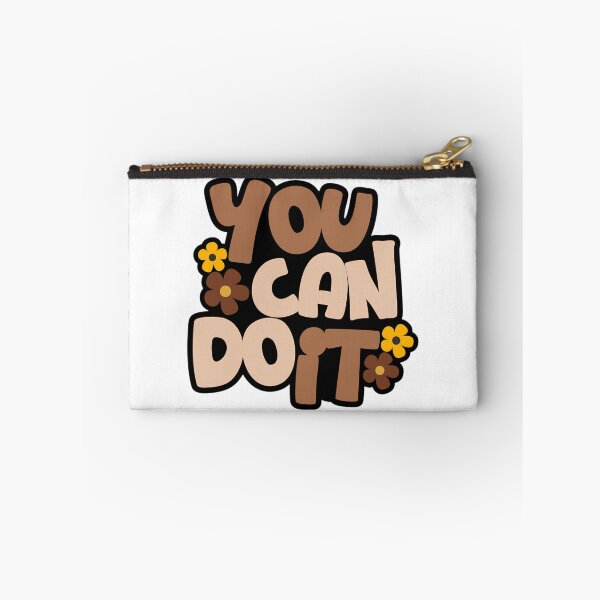 Item preview, Retro You Can Do It - Groovy Motivational Flower Quote designed and sold by aseelbrand.