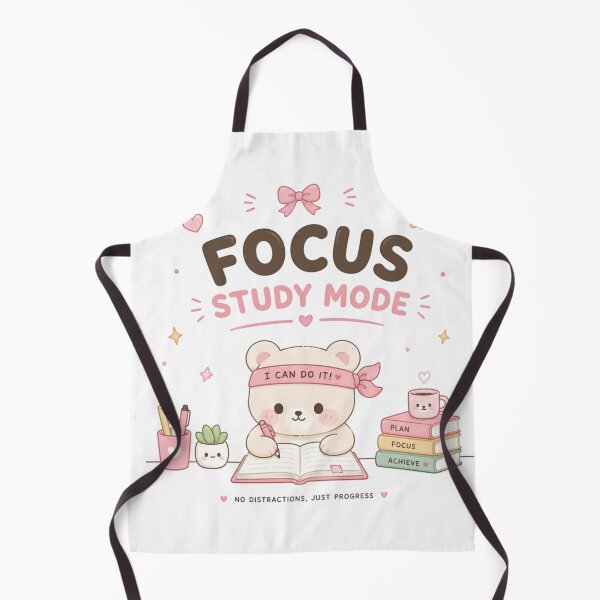 Item preview, Focus Study Mode Cute Bear Student Aesthetic Design designed and sold by Sanika arts .