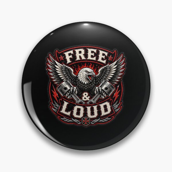 Item preview, Free and Loud Motorcycle Fans designed and sold by JacobSpace.