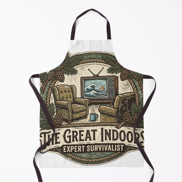 Item preview, The Great Indoors Expert Survivalist Vintage Badge designed and sold by Sarvionstudio.
