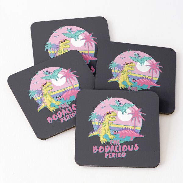 Item preview, Bodacious Period Dinosaur | Funny Retro Vaporwave Dino designed and sold by Krasnovaovaova.