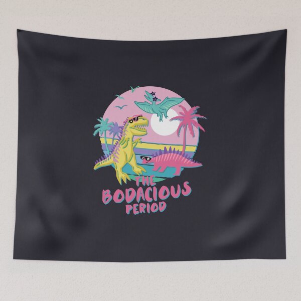 Item preview, Bodacious Period Dinosaur | Funny Retro Vaporwave Dino designed and sold by Krasnovaovaova.