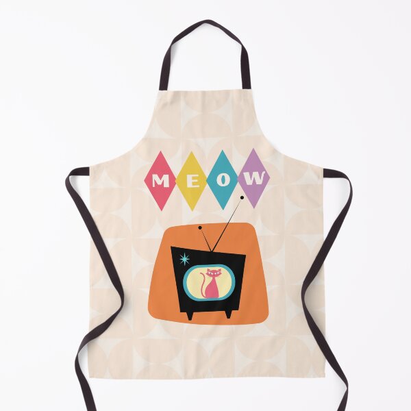 Item preview, Mid Century Modern Atomic Television Cat designed and sold by Volt Junkies.