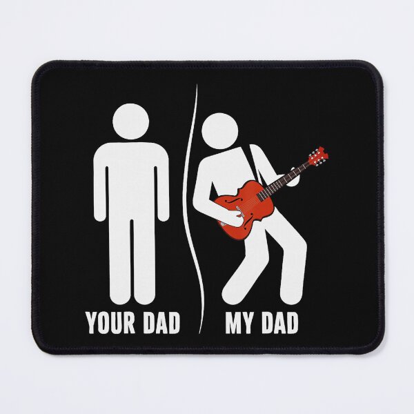 Item preview, Funny Guitar Dad Stick Figure Music Joke Retro Father designed and sold by zamiokaline.