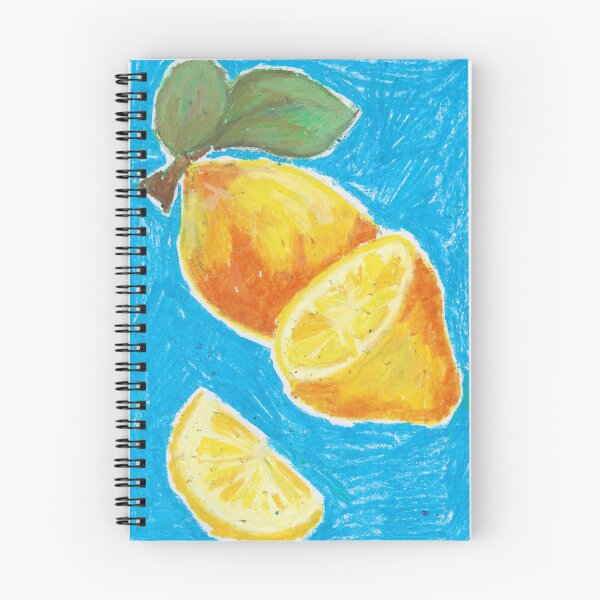 Item preview, Summer Lemons - Oil Pastel Art designed and sold by HettyART.