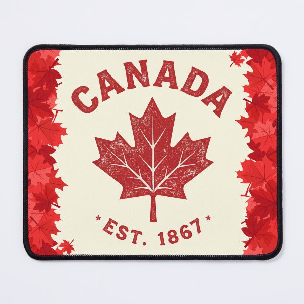 Item preview, Canada Maple Leaf Vintage Retro Patriotic Est 1867 designed and sold by DaVinciFeather.