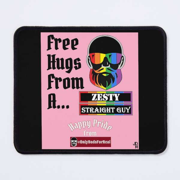 Item preview, Free Hugs Zesty Straight Guy (Pink) *More Colors Available in Collection designed and sold by OnlyDadsForReal.