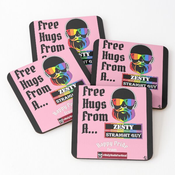 Item preview, Free Hugs Zesty Straight Guy (Pink) *More Colors Available in Collection designed and sold by OnlyDadsForReal.