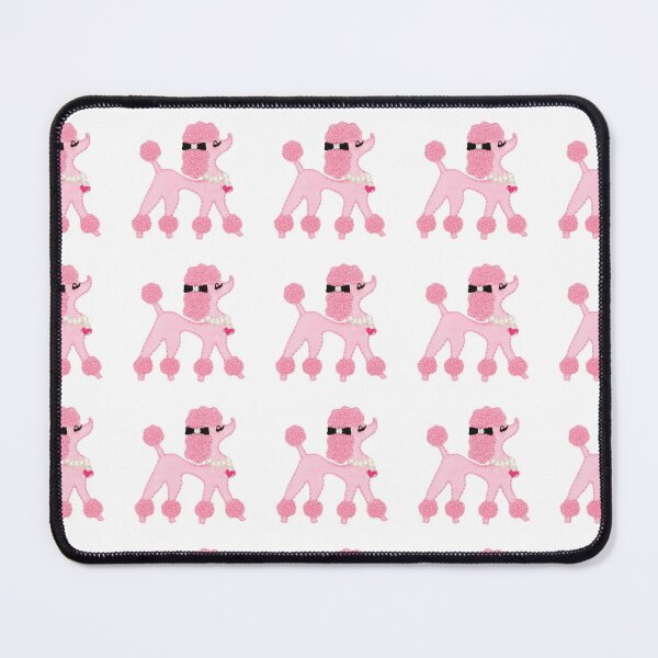 Item preview, Chic diva parisian pink poodle fluffy dog patch designed and sold by Hi-Princess.