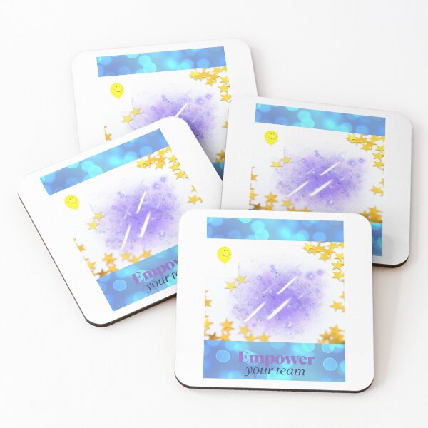 Item preview, Trending Redbubble Title Cosmic Empower Team Poster | Purple Galaxy Motivation Aesthetic | Cute Stars & Smile Balloon Art designed and sold by Sparklers-123.