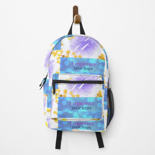 Item preview, Trending Redbubble Title Cosmic Empower Team Poster | Purple Galaxy Motivation Aesthetic | Cute Stars & Smile Balloon Art designed and sold by Sparklers-123.