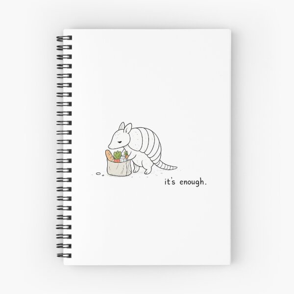 Item preview, it's enough | minimalist armadillo designed and sold by CurlyAngle.