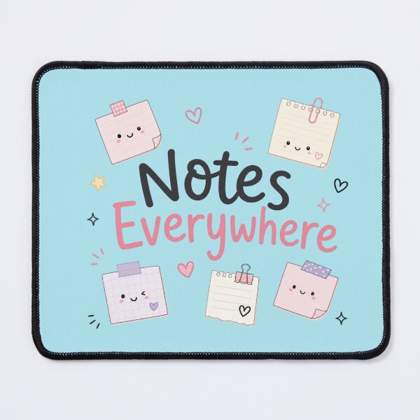 Item preview, Notes Everywhere Cute Study Aesthetic Kawaii Student Sticker Design designed and sold by Sanika arts .