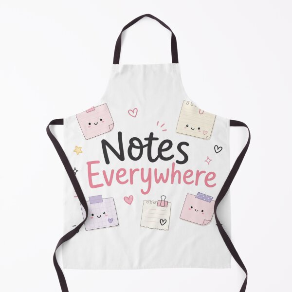 Item preview, Notes Everywhere Cute Study Aesthetic Kawaii Student Sticker Design designed and sold by Sanika arts .