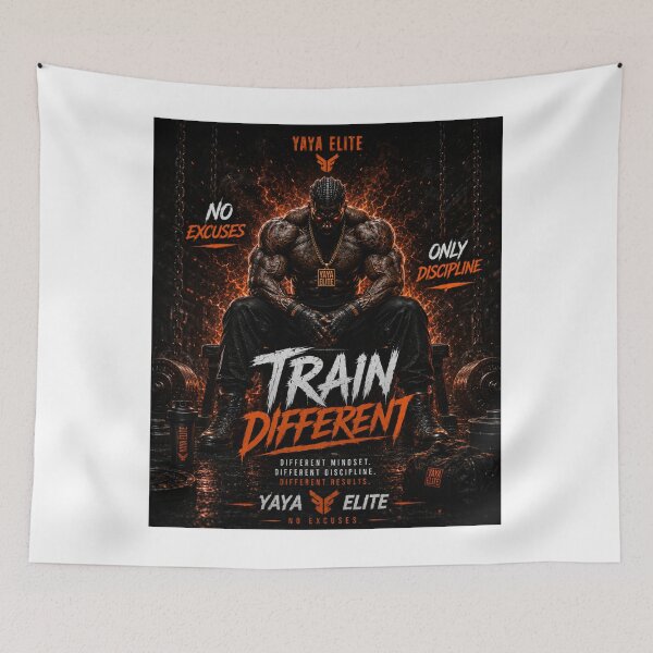 Item preview, Train Different – YAYA ELITE Hardcore Gym Motivation Streetwear Design designed and sold by YAYA ELITE STREETWEAR.