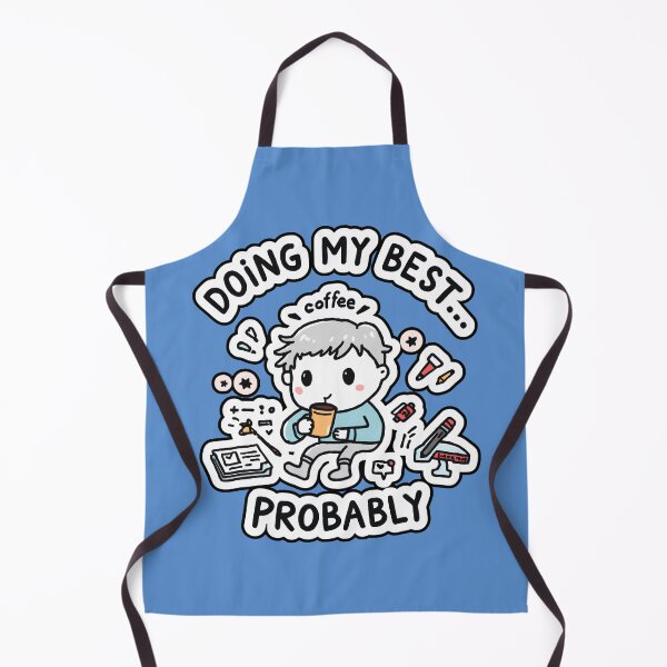 Item preview, Doing My Best Probably Cute Coffee Chibi designed and sold by karina360.